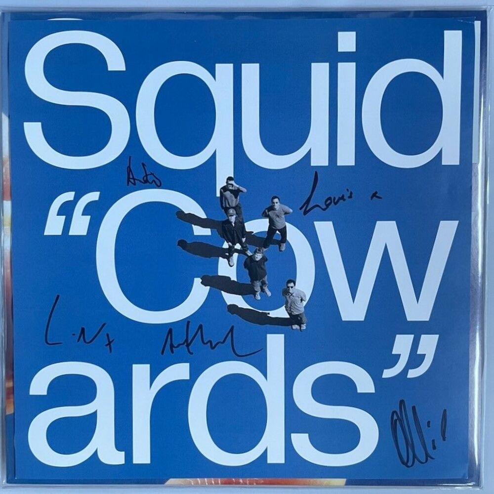 Squid – Autographed Signed - Cowards Limited Clear Vinyl LP, Warp Records, 2025